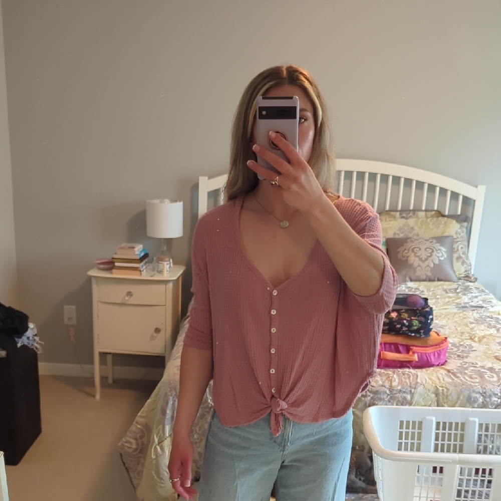 MTS Pink Button-Down Shirt